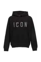 Černá mikina s kapucí ICON