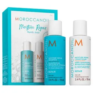 Moroccanoil Moisture Repair Travel Duo sada pre poškodené vlasy 2 x 70 ml