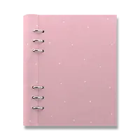 Diář Filofax Clipbook Timeless A5 polka dot pink
