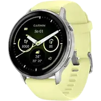 GARMIN Venu 4 stříbrný / Citron silikonový řemínek 45 mm