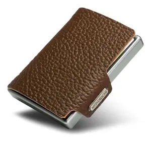 Kožená mini peněženka Mondraghi One Brown