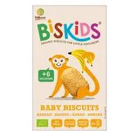 BELKORN BISkids BIO dětské celozrnné sušenky s banánem bez přidaného cukru 6M+ 120 g