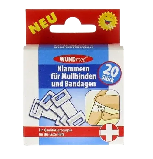 WUNDMED svorky obvazové bílé 20 ks