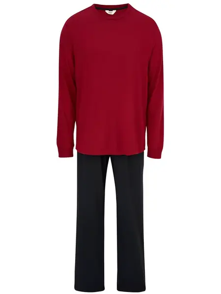 Dagi Dlhé pyžamo  antracitová / bordová