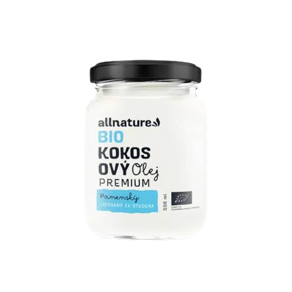 ALLNATURE Kokosový olej panenský BIO 500 ml