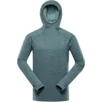 ALPINE PRO ROLT Pánska rýchloschnúca mikina, zelená, veľkosť