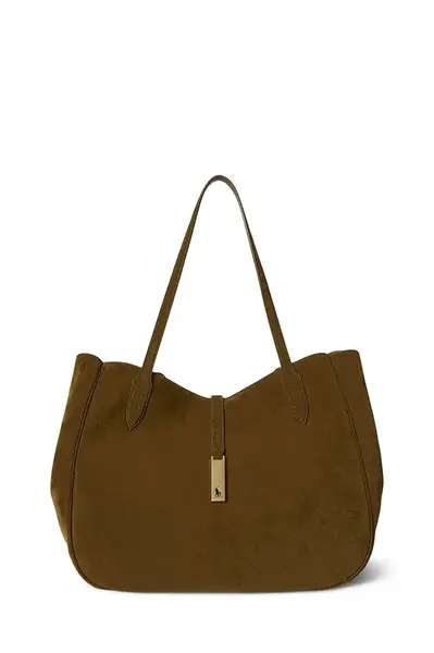 Semišová kabelka Polo Ralph Lauren