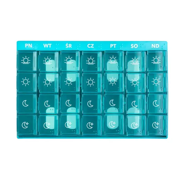 VITAMMY PILLA 7x4 Týždenný dávkovač na lieky s vyberateľnými kazetami