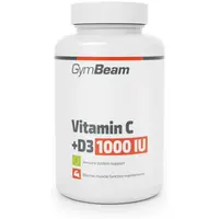 GymBeam VITAMIN C + D3 1000 IU - 90 CAPS Vitamín, , veľkosť