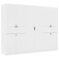 Rauch Möbel ŠATNÍ SKŘÍŇ S OTOČNÝMI DVEŘMI, bílá, 271/210/54 cm