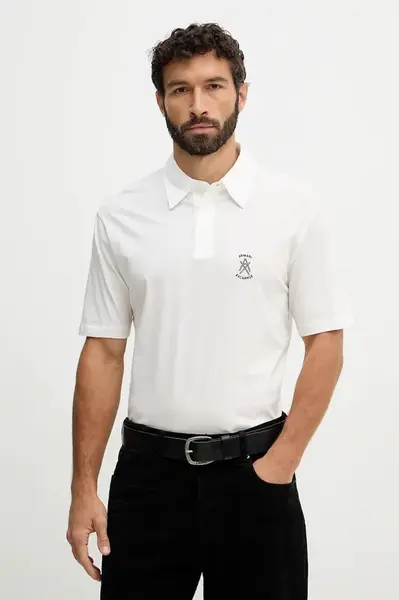 Bavlněné polo tričko Armani Exchange