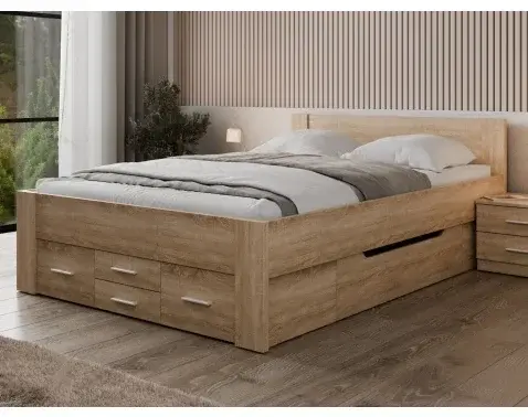 Postel Iwetta 140x200 cm, dub sonoma