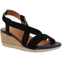 Geox D ISCHIA CORDA Dámské sandály, černá, velikost