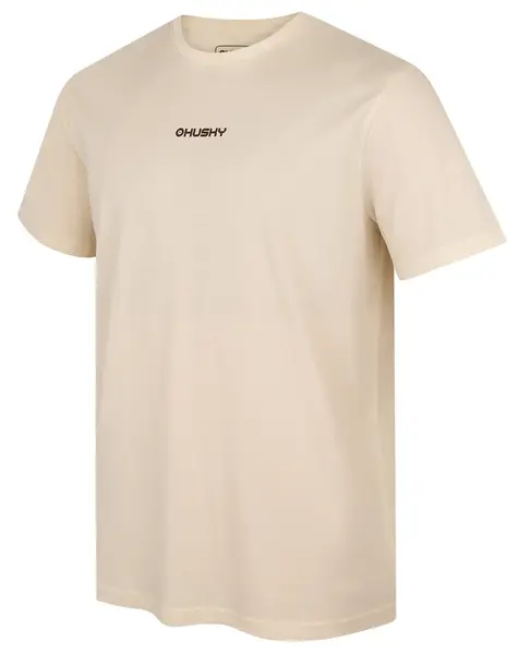 Husky Tee Walker M XXXL, beige Pánské bavlněné triko