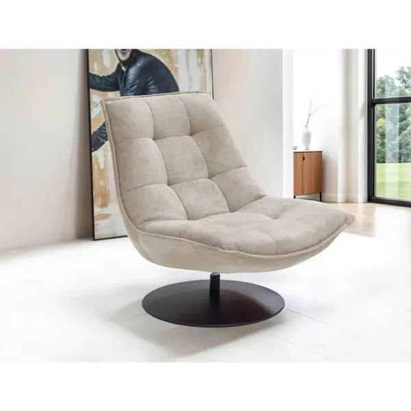 Livetastic KŘESLO, textil, světle hnědá