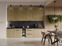 Kuchyňská linka 300 cm Cremona 3 - Bílá + Dub cremona