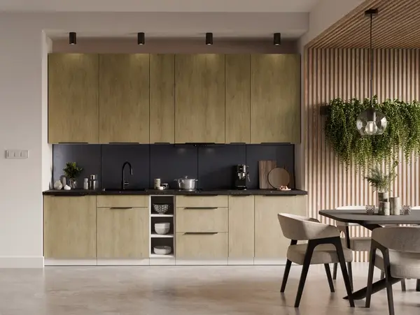 Kuchyňská linka 300 cm Cremona 3 - Bílá + Dub cremona