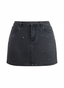 studioselect Sukňa 'Romina'  čierny denim
