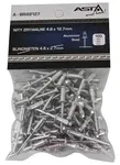 Trhací nýty hliník-ocel, různé rozměry, s plochou hlavou, balení 100 ks - ASTA Velikost: 4.0x12.7 mm