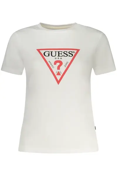GUESS JEANS SHORT SLEEVE T-SHIRT WOMEN WHITE