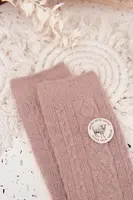 Dámské vlněné ponožky Aura.via béžové