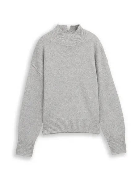 TOM TAILOR Sveter  sivá melírovaná