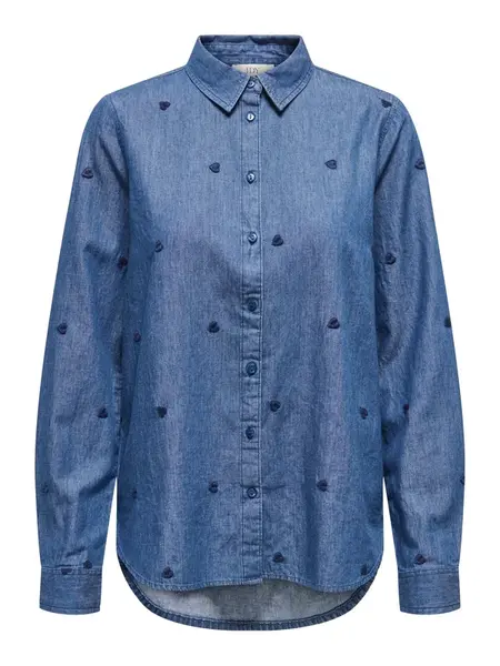 JDY Blúzka 'JDYLOVE'  modrá denim