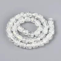 Handmade Foil Lampwork Beads Strands
