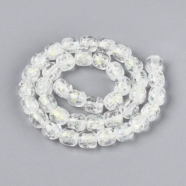 Handmade Foil Lampwork Beads Strands