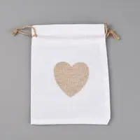 Jute Blank DIY Craft Drawstring Bag