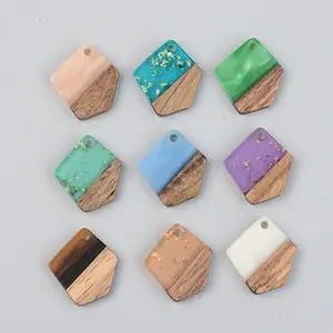 Resin & Walnut Wood Pendants