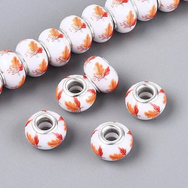 Opaque Resin European Beads
