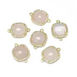 Natural Rose Quartz Links connectors