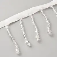 10 Yards Glass Seed Bead Tassel Ribbons