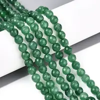 Dyed Natural White Jade Beads Strands