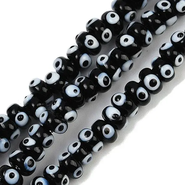 Handmade Evil Eye Lampwork Beads Strands