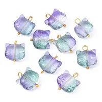 10Pcs Glass Pendants