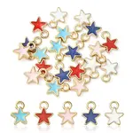 20Pcs 5 Styles Alloy Enamel Charms