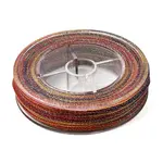 30M Gradient Color Round PET Waxed Thread