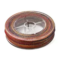 30M Gradient Color Round PET Waxed Thread