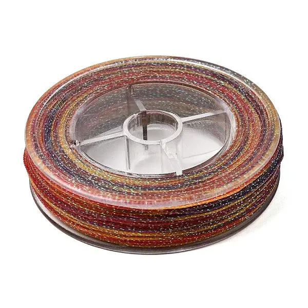 30M Gradient Color Round PET Waxed Thread
