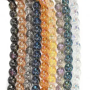 Mixed Styles Electroplate Glass Bead Strands