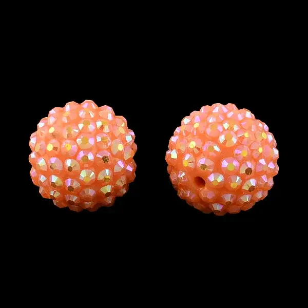 AB-Color Resin Rhinestone Beads