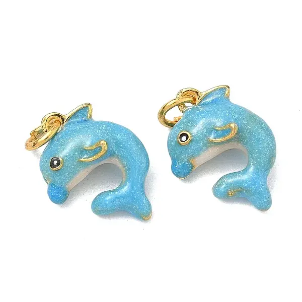Sea Animals Alloy Enamel Pendants