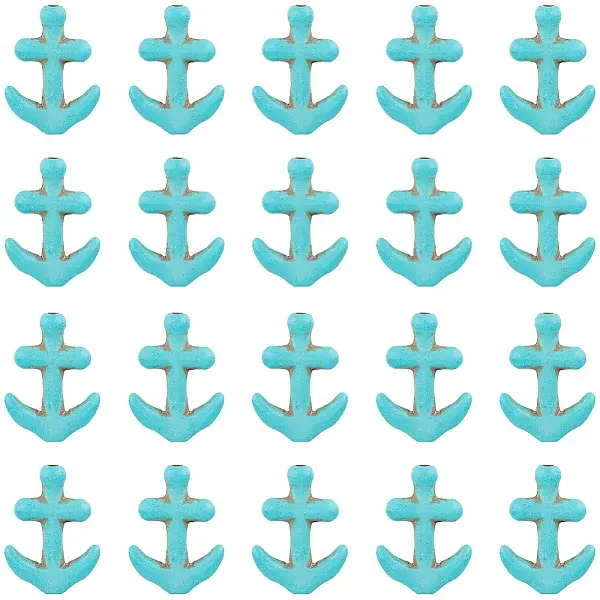 5 Strands Synthetic Turquoise Beads Strands