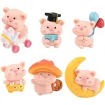 1Set Resin Pig Display Decoration