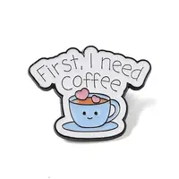 Black Zinc Alloy Brooches