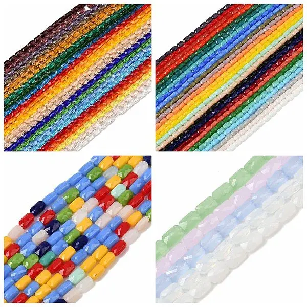 Mixed Styles Glass Beads Strands