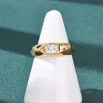 304 Stainless Steel Wide Band Finger Rings