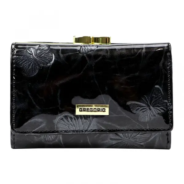 Dámská kožená peněženka černá - Gregorio Clarissa
